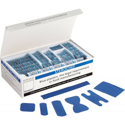Sterochef Blue Detectable Plasters